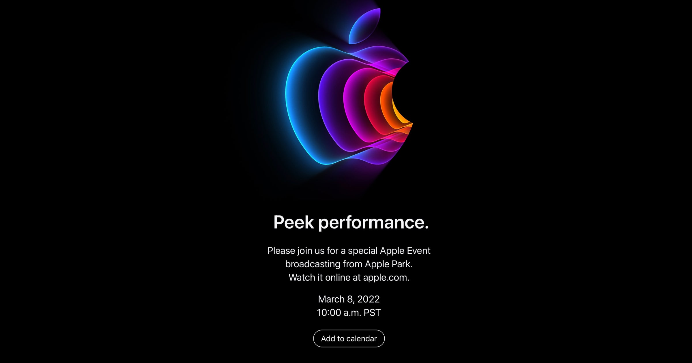 Apple Spring 2022 Event Officially Scheduled for March 8