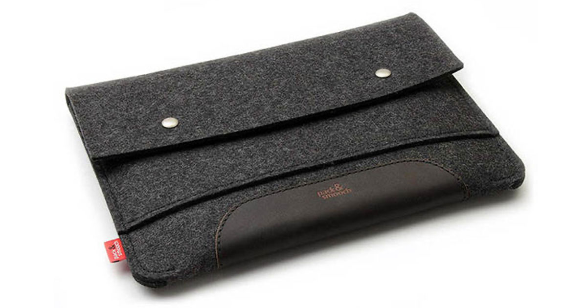 Merino Wool Felt and Leather iPad Pro and iPad Air Sleeve: $79.99