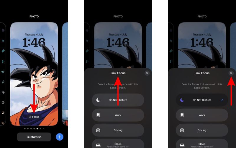 Link a Focus Mode to a Lock Screen in iOS 16