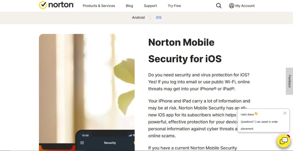 Norton for iOS and iPadOS