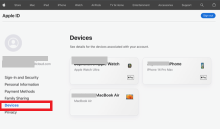 List of Devices linked to Apple TV